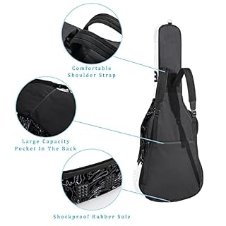 Housse pour guitare acoustique Motif aigle 1 cm d’épaisseur Rembourrage étanche 101,6 cm 106,1 cm, Multicolore 01., 42… - Les Beatles, Paul McCartney, John Lennon, RIngo Starr, George Harrison Housse pour guitare acoustique Motif aigle 1 cm d'épaisseur Rembourrage étanche 101,6 cm 106,1 cm, Multicolore 01., 42… – Image 3