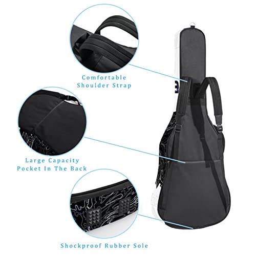 Housse pour guitare acoustique Motif aigle 1 cm d’épaisseur Rembourrage étanche 101,6 cm 106,1 cm, Multicolore 01., 42… - Les Beatles, Paul McCartney, John Lennon, RIngo Starr, George Harrison Housse pour guitare acoustique Motif aigle 1 cm d'épaisseur Rembourrage étanche 101,6 cm 106,1 cm, Multicolore 01., 42… – Image 4