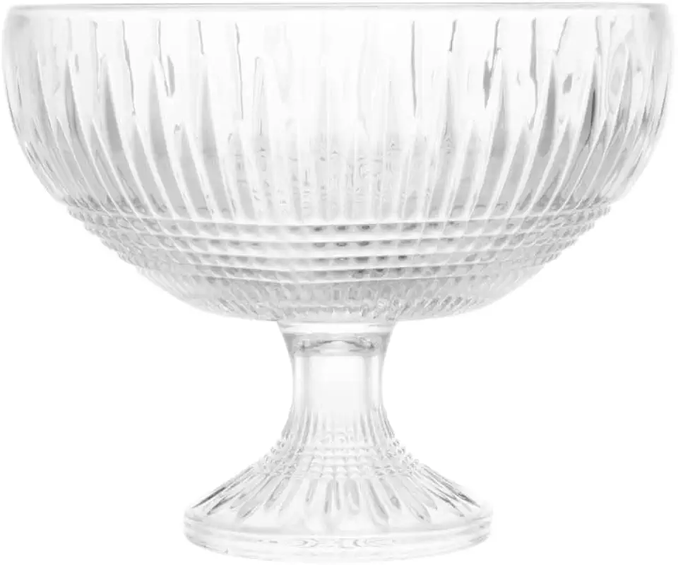 WOLFF - Centro de Mesa de Cristal com Pé Queen 25cm x 20cm