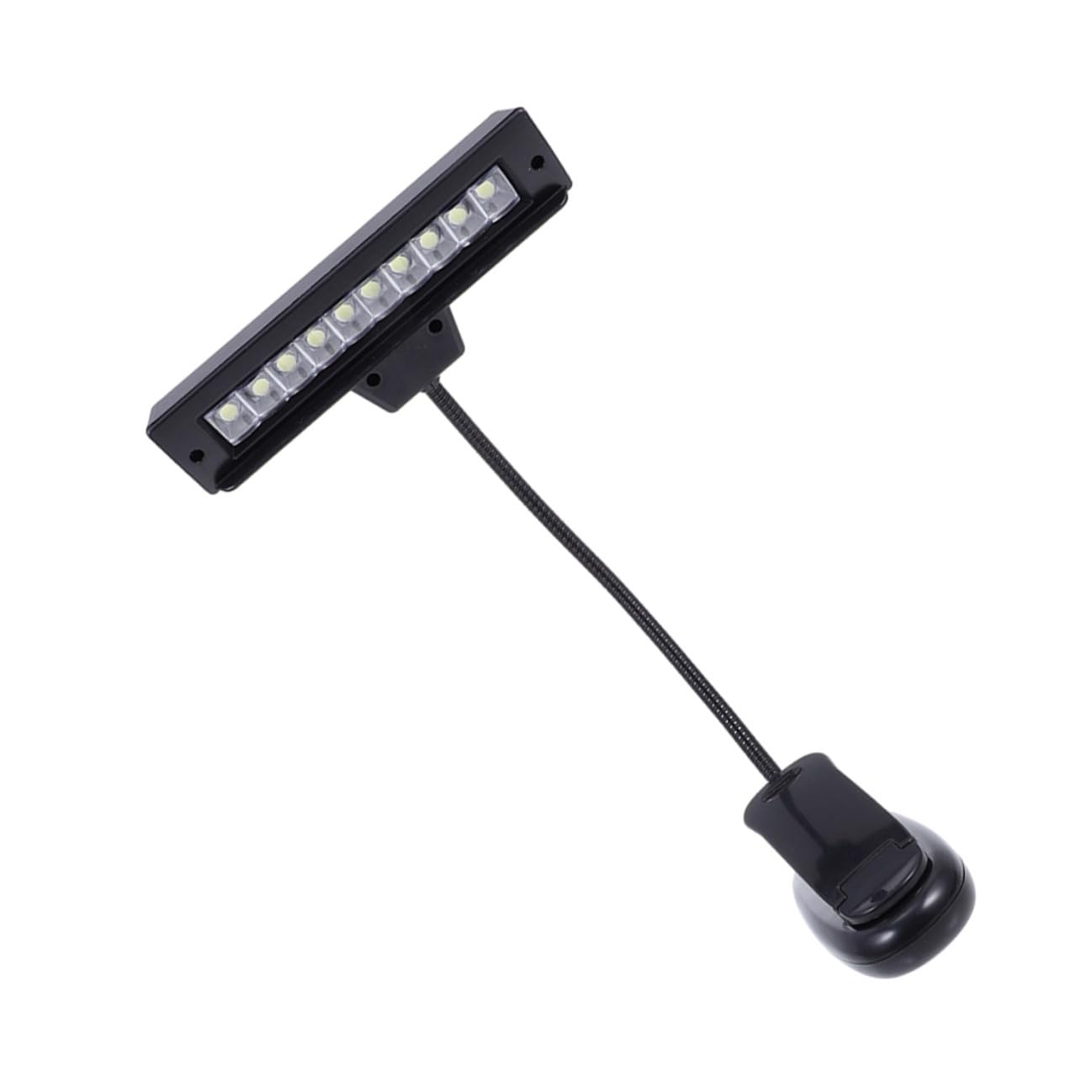 Zerodeko Dimmbare LED Notenständer Beleuchtung mit Klemme Flexible Tischleuchte aus Abs und Metall Platzsparend für Schreibtisch und Musikständer