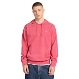 Timberland Men's Merrymack River Garment Dye Hoodie, American Beauty, Medium
