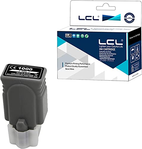 LCL Compatible Ink Cartridge PFI-1000 MBK PFI-1000MBK 0545C001 (1Pack Matte Black) Replacement for Canon imagePROGRAF PRO-1000