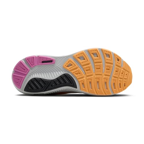 Brooks Women’s Ghost 17 Neutral Running Shoe - Oyster/Apricot/Pink - 6 Medium
