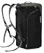 G4Free 35L Lightweight Sports Gym Tote Bag Travel Duffle Backpack Weekend Bag with Shoes Compartment (Black)