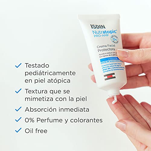 ISDIN Nutratopic Pro-AMP, Crema Facial para Piel Atópica | Refuerza la Primera Línea de Defensa de la Piel | 50 ml 4 ISDIN Nutratopic Pro-AMP, Crema Facial para Piel Atópica | Refuerza la Primera Línea de Defensa de la Piel | 50 ml - Imagen 5