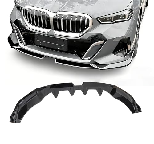 Front Spoiler Splitter Lip for BMW 5 Series I5 G60 G61 M Sport 2024-2026, Gloss Black