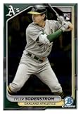 2024 Bowman Chrome #16 Tyler Soderstrom Oakland Rookie Baseball Card - Sportscard Superstore