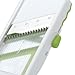 PrepSolutions Adjust-A-Slice & Julienne Mandoline, White & Green – Adjustable Slicer for Fruits and Vegetables