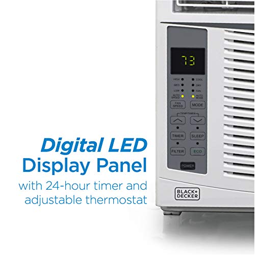 Black+Decker Bwac06Wtb 6000 Btu Window Air Conditioner, Cools Up To 250 Square Feet, White #TOP2