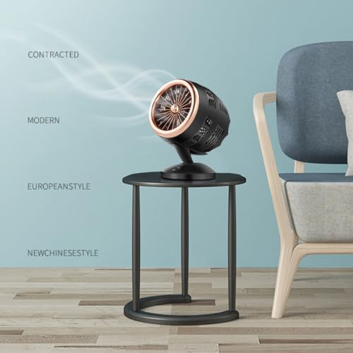 Mini ventilateur de table USB portable silencieux couleur or - 4