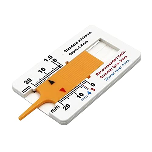 Tyre Depth Gauge 0-20mm Depth Meter Vernier Depth Caliper Portable Tyre Checker Measurement Tool