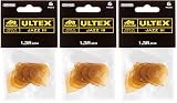 Jim Dunlop Jazz III Ultex - Juego de 6 púas de guitarra (Paquete de 3)