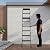 8 Steps Wall-Mounted Attic Ladder, 440lbs Retractable Folding Attic Staircase, Wall Mounted Folding Loft Ladder w/Pull Down System for Factory Buildings Garages & Rooftops (Black)