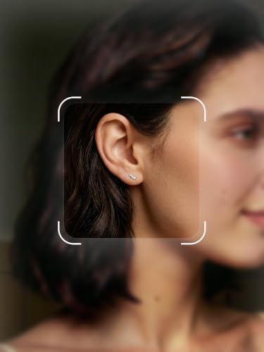 Image of S925 Sterling Silver Earrings, Hypoallergenic Stud for Women & Men | Minimalist Dainty Design, Solid 925 Sterling Silver or with 18K Gold Plate, Daily /Party Wear, Birthday Gift, Silver or Gold