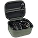 Lebakort Storage Case Compatible with Walkers Razor Slim/PROHEAR 066 030 Electronic Shooting Earmuff Hearing Protection Muff (Army Green Case, for Earmuff+ Glasses)