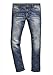 Produktbild Timezone Herren Regular GerritTZ Straight Jeans, Blau (Light Indigo Wash 3135), W36/L34