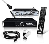 protek sat receiver 9760 hd ✅ LIEFERUMFANG: 1x Protek X2 COMBO 4K UHD E2 Linux Receiver, Fernbedienung, 2x Batterien, Netzteil, HDMI Kabel, Schnellstartanleitung, WIFI Stick mit Antenne, Infrarot Kabel, HMP 8 GB USB-Stick, dBox-Logo