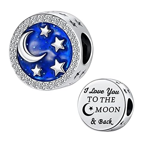 KunBead I Love You Blue Stars Charms Cover