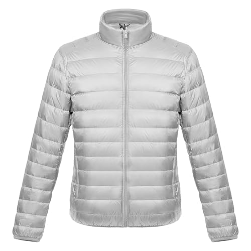Chaqueta acolchada ligera hombre para abrigo de plumón portátil en montaña nieve y escalada