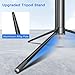 Selfie Stick Travel Tripod for Cell Phone with Remote Control and Phone Holder, Extendable Selfie Stick for iPhone, iPhone Tripod for Video Recording, 72 Inch, Black