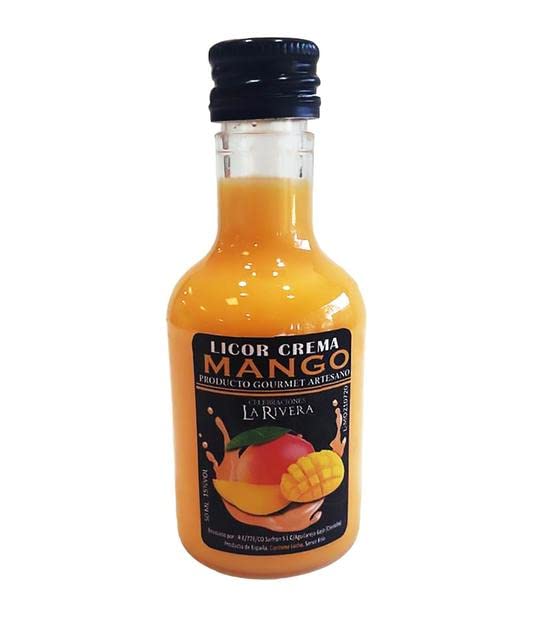 LICOR DE CREMA DE MANGO LOTE 25 UNIDADES.Recuerdos. Detalles de Bodas, mi primera Comuniones, Bautizos, Cumpleaños.
