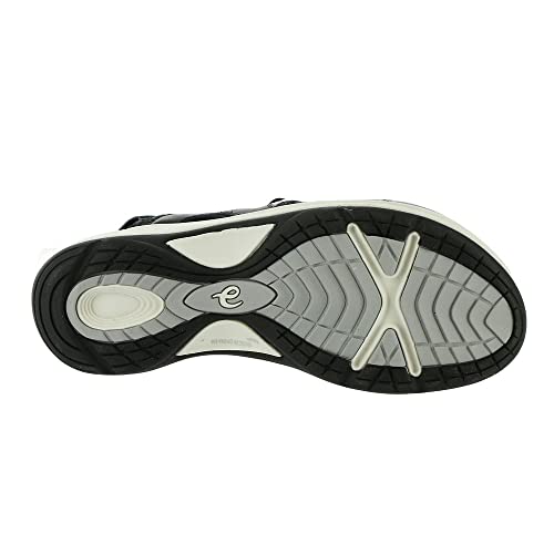 Easy Spirit Women's Esplash Mary Jane Flat, Black/White, 6.5 Narrow4