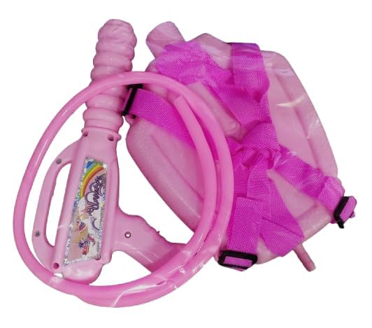 Image of Macare Holi Pichkari Water Gun for Kids Backpack Tank Spray for Holi Pool Parties for Boys and Girls Pink Color
