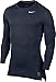 Nike Men's Pro Cool Compression L/S, Obsidian/Dark Grey/White, Medium