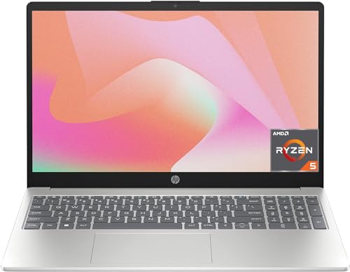 HP 15-fc0071ns - Ordenador portátil de 15.6" Full HD (AMD Ryzen 5 7520U, 16GB RAM, 512GB SSD, AMD Radeon 610M, Sin Sistema Operativo) Plata - Teclado QWERTY Español