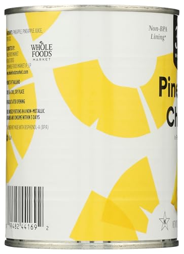 365 by Whole Foods Market, Pineapple Chunks, 20 oz - Thumbnail 4
