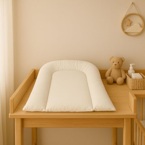 EASY DORT | Matelas à langer 70x45 cm |Plan à langer incliné 45x70 cm | Lavable & Imperméable | Bords surélevés | Protection de la tête | Coton à...