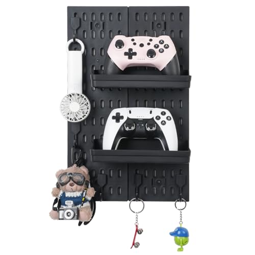 Pegboard Wall Organizer - Modular System for Gaming Setup, Office