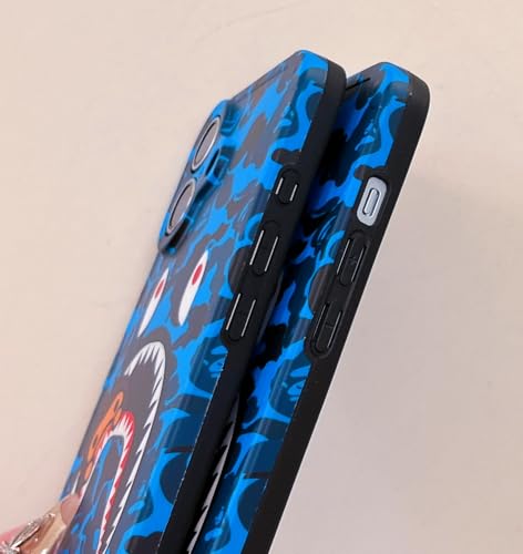 Coque iPhone 15 requin bleu Hoolcase en silicone souple - 6