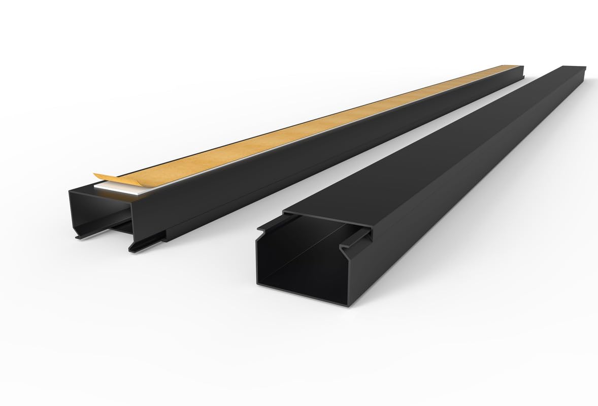 CILSON Kabelkanal, 40x25 mm, 1x2 m, Schwarz, selbstklebend