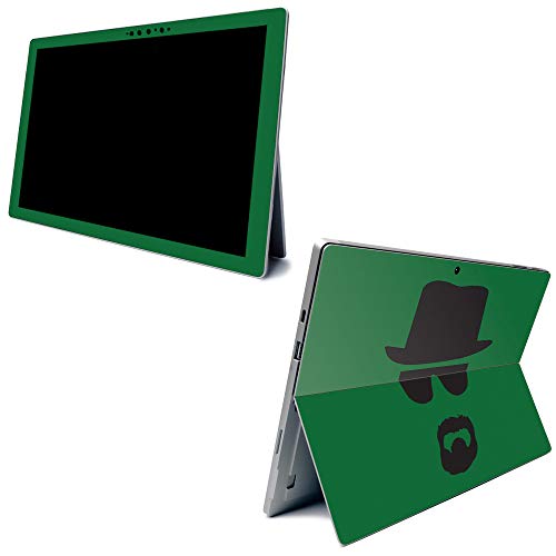 Image of MightySkins Carbon Fiber Skin for Microsoft Surface Pro 7 - Breaking Badass | Textured Carbon Fiber Finish | Easy to Apply, Remove, and Change Styles | Made in The USA
