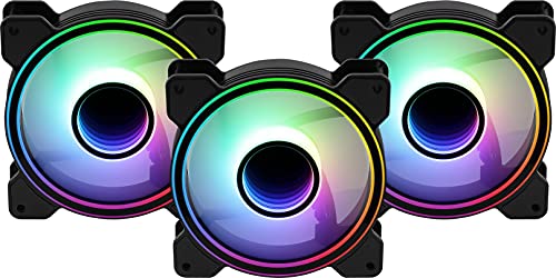 Aerocool Mirage Pc Case Fan – 12 Pro, 3 X Argb Translucent Fans 120Mm, 1 X H66F Rgb Hub, Infinity Mirror Design, Includes 6-Pin Connector, Remote Control, Curved Blades And Anti-Vibration Pads, Black #TOP3