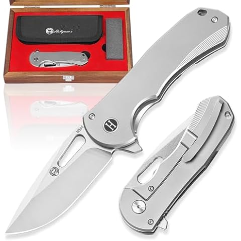 Holtzman's Gorilla Survival 'The Silverfox' M390 Steel Body Folding Knife Cover
