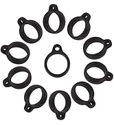 GORGECRAFT 20PCS Anti-Lost Silicone Rubber Rings 13mm Diameter Black Non-Lost O Rings Multipurpos...