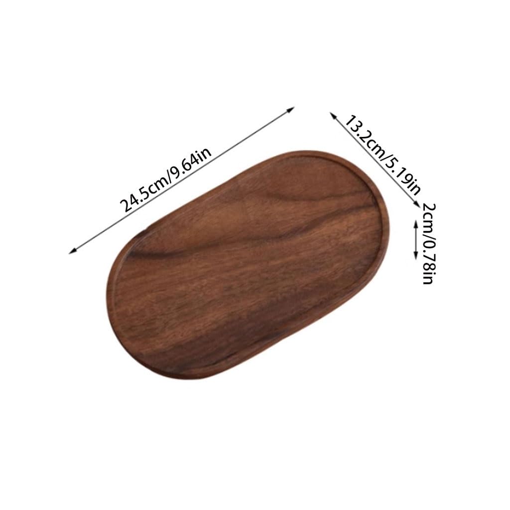 Bandeja de Madera Maciza para Servir - Bandeja pequeña de Burbujas para Mesa de té y Escritorio de la Sala café y refrigerios - Decoración Elegante para el hogar y Elemento es