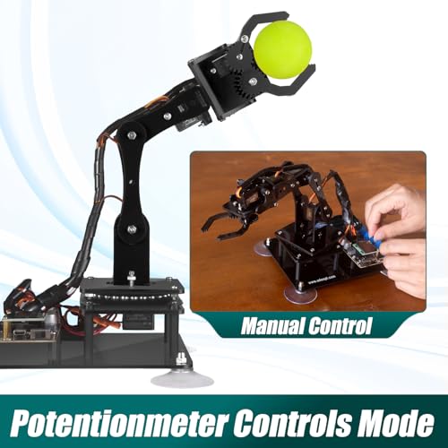 Adeept 5-DOF Robot Arm Kit 5Axis Robotic Compatible with Arduino IDE Programmable DIY Coding STEM Robotics Arm with OLED Display Processing Code and PDF Tutorials - Image 10