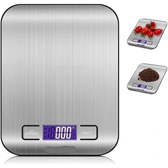 DYBALA Portable Multipurpose Electronic Food Digital Weight Scale Machine For Home Kitchen for Diet, Nutrition, Health, Fitness, Baking & Cooking with LCD Display (5Kgs)