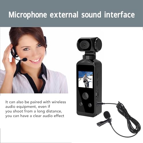 Action Camera 4K HD Video 16 MP Photos Sports Camera 1.3 WiFi Underwater Camera Stabilization Helmet Camera Vlogging Camera with External Microphone, Rotating Stand - Image 9