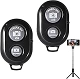 Cerlink 2Pcs Photo Clicker Remote Control Bluetooth Shutter Wireless Work with Cameras All Smartphones,iPhones & iOS Devices,Tablets