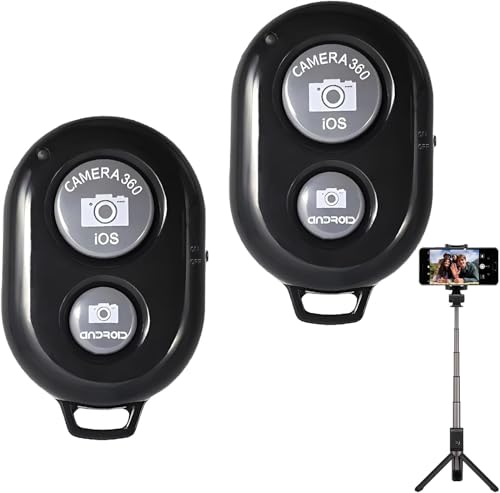 Cerlink 2Pcs Photo Clicker Remote Control Bluetooth Shutter Wirel...