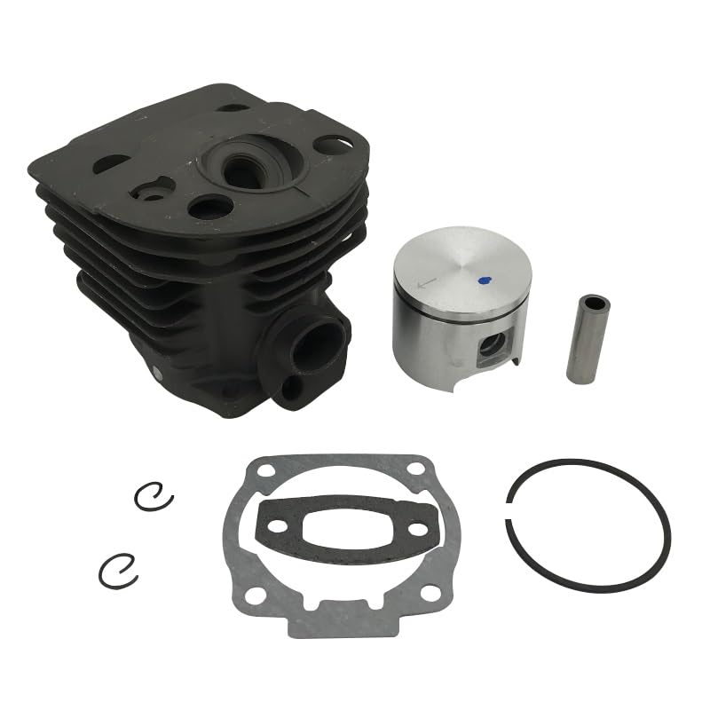 Części do kosiarki HUNDURE 46MM zespół tłoka cylindra z zestawem uszczelek do części silnika piły łańcuchowej Husqvarna 51 55 RANCHER #503 60 91 71