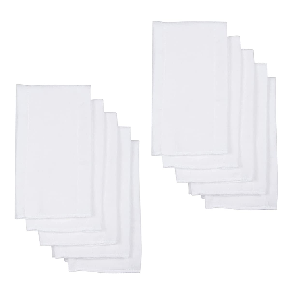 JOINPAYA 10 pcs Reusable Cotton Baby Inserts Soft Absorbent Cloth Pads for Burping and Potty Training Washable Liners for Newborns and Toddlers