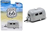 NEW 1:64 GREENLIGHT COLLECTION - SILVER ROUTE 66 AIRSTREAM 16' BAMBI SPORT Diecast Model Car By Greenlight