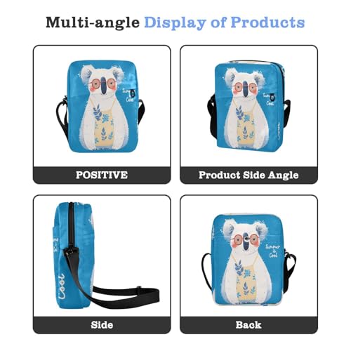 Summer Blue Koala messenger bags men shoulder bag Shoulder Handbag Adjustable Strap for Outdoor Daily work4