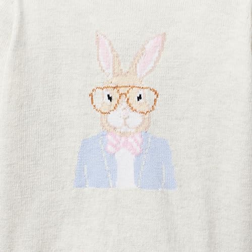 Janie and Jack Boys' Bunny Icon Sweater (Toddler/Little Big Kids)3