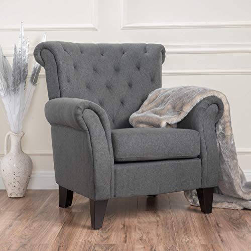 Christopher Knight Home Merritt Tufted Fabric Arm Chair #TOP14